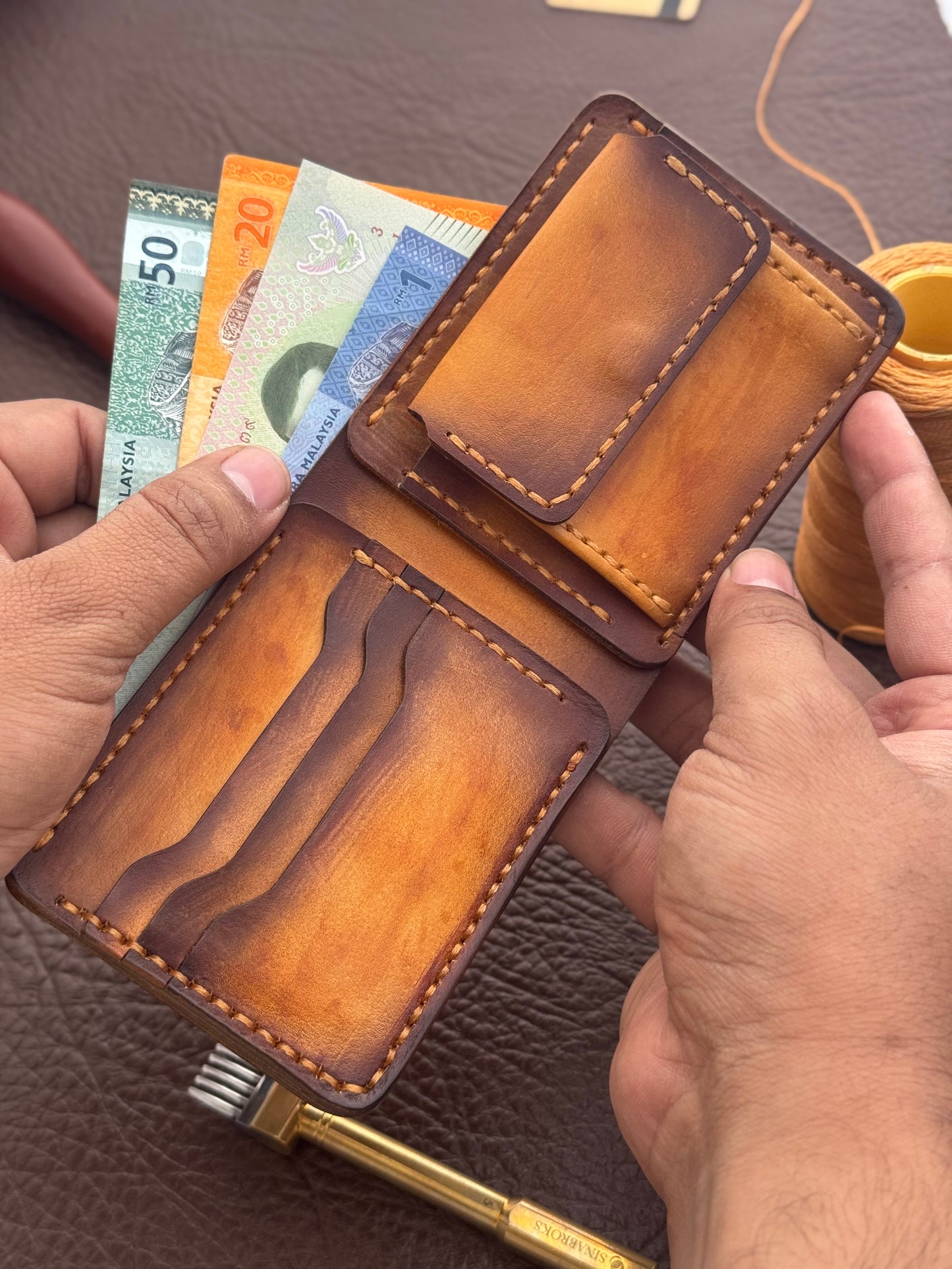 Gold Honey Bifold Wallet