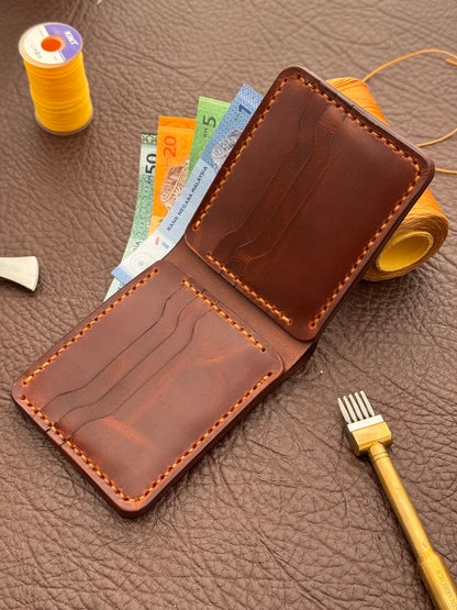 Rustic Brown Bifold Wallet