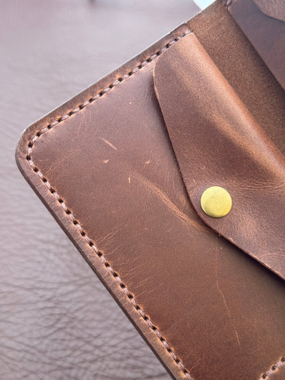 Deep cocoa Long card holder