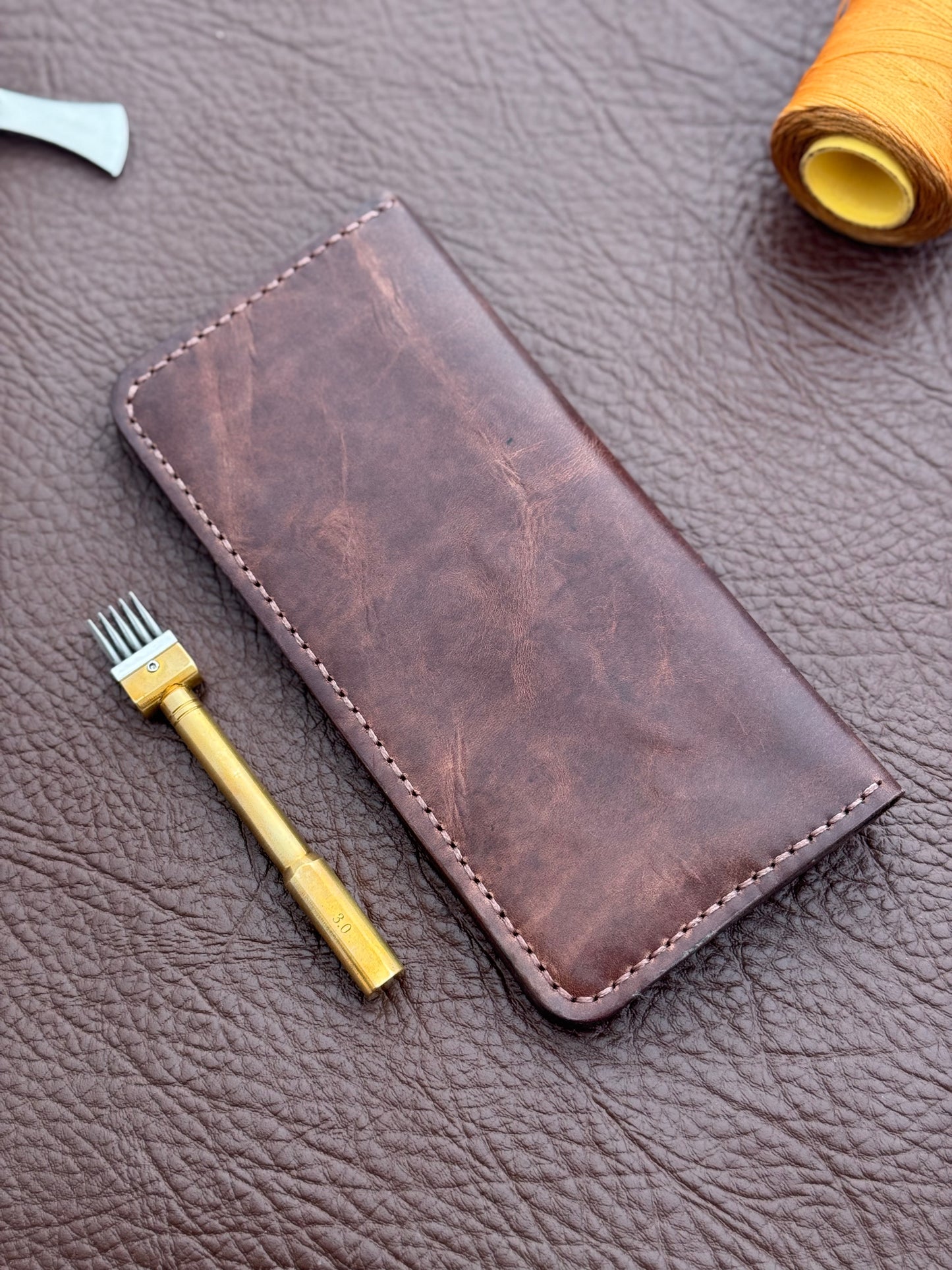 Distressed Mahogany Card holder