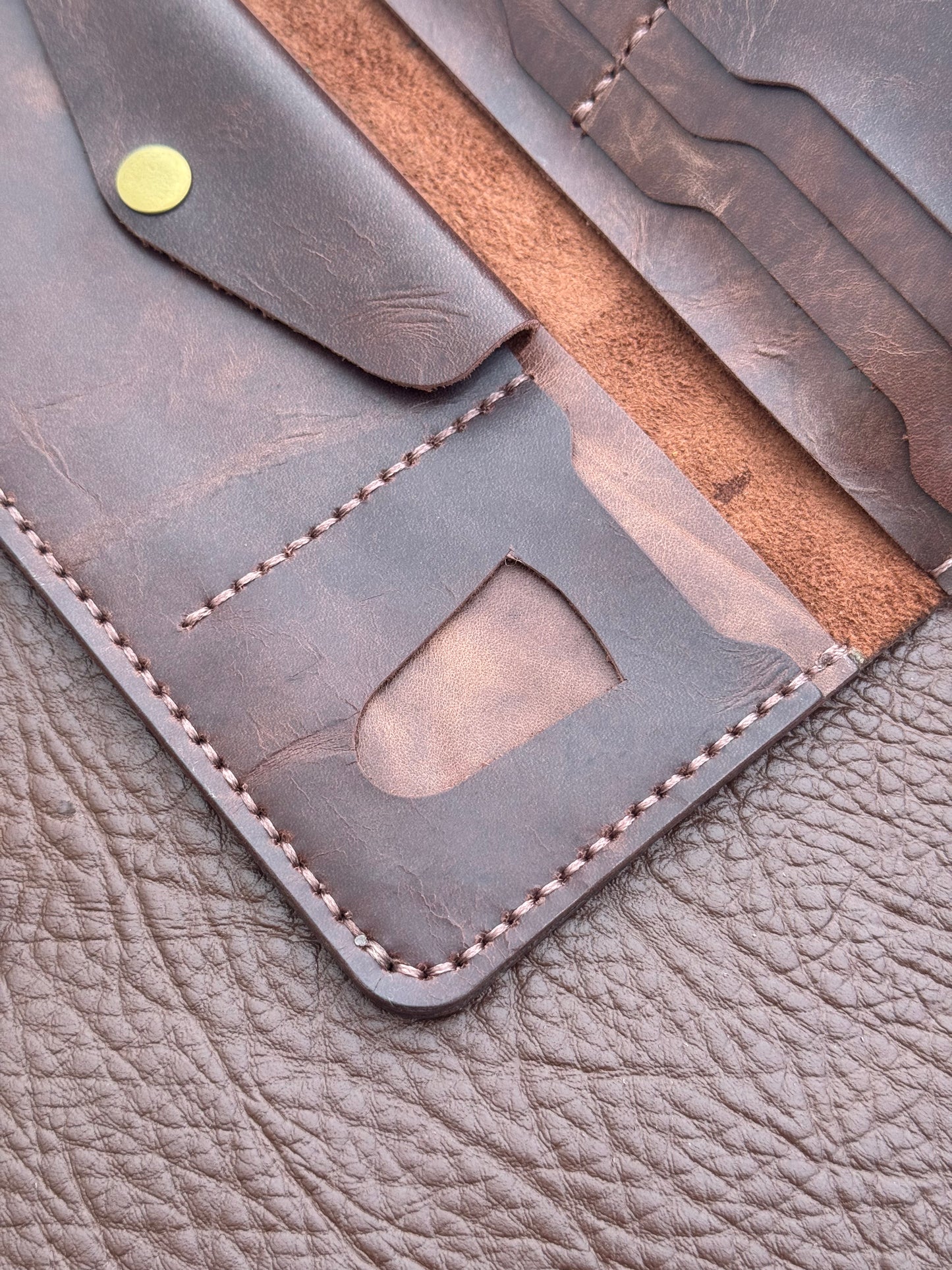 Distressed Mahogany Card holder