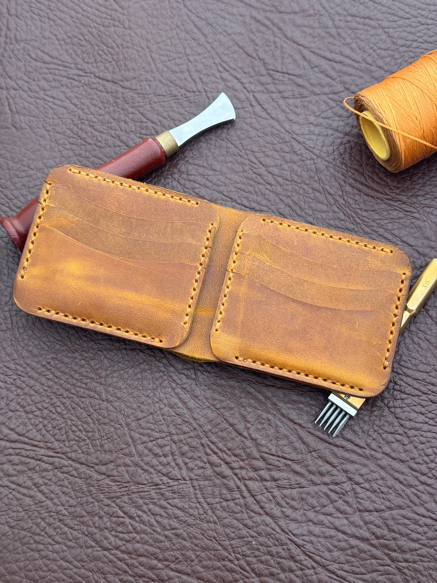 Golden Honey Pull-Up Wallet