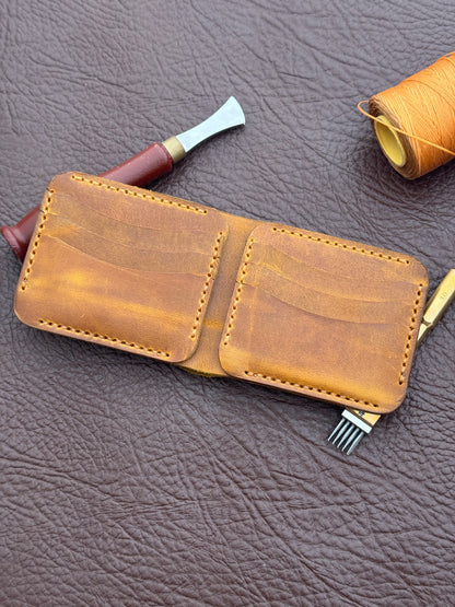 Golden Honey Pull-Up Wallet