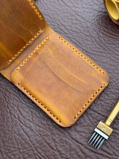Golden Honey Pull-Up Wallet