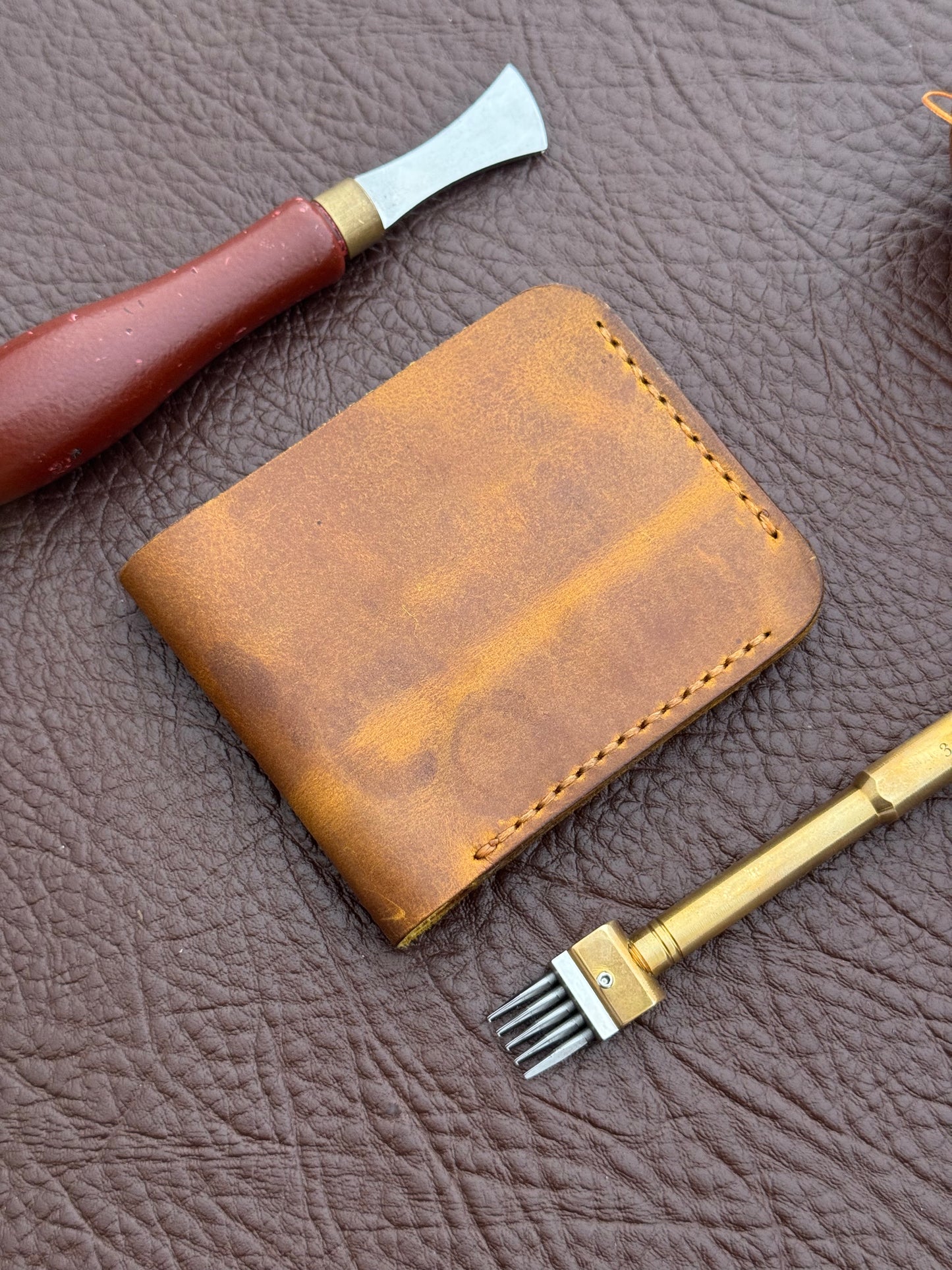 Golden Honey Pull-Up Wallet