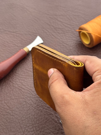 Golden Honey Pull-Up Wallet